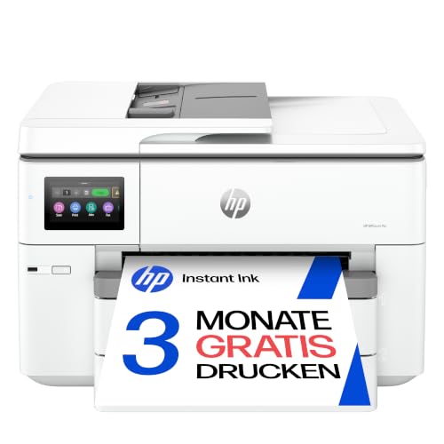 HP OfficeJet Pro 9730e A3-Multifunktionsdrucker, Drucken bis A3, Scannen, Kopieren, 3 Monate gratis drucken Instant Ink inklusive, WLAN, LAN
