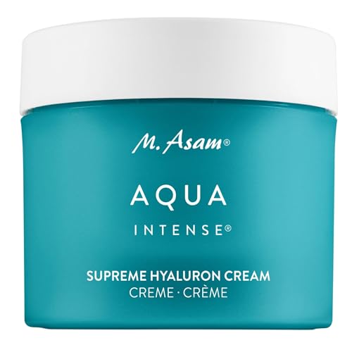 M. Asam AQUA INTENSE Supreme Hyaluron Cream (100 ml) – Parfümfreie Feuchtigkeitscreme, 120h Feuchtigkeitskomplex, Gesichtscreme mit Anti-Falten-Effekt, Tagescreme mit Hyaluron, Gesichtscreme