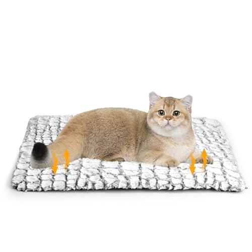 Petace Selbstheizende Decke Katze, Heizdecke für Katzen und Hunde,Haustier Wärmekissen für Innen- und Außenbereich, Anti-Slip selbstwärmende Heizmatte thermische Decke, 60×45 cm