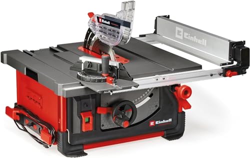 Einhell Professional Tischkreissäge mit Schiebetisch TP-CC 10 T (2000 W, 85 mm Schnitthöhe, Ø 254 mm Sägeblatt, Schiebeschlitten, Tischverbreiterung, Winkelanschlag)