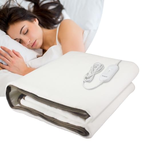 BEPER P203TFO101 Elektrische Einzelbettwärmer, 150 x 80 cm, 3 Temperaturstufen, abnehmbares Bedienelement, maschinenwaschbar, sichere Abschaltautomatik