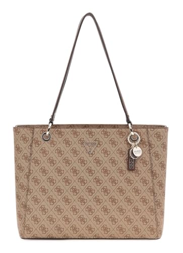 GUESS Noelle Ii Tote, Latte-Logo, Braun, Einheitsgröße