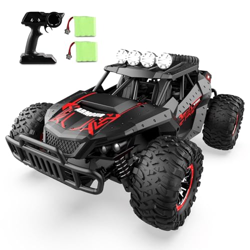 Ferngesteuertes Auto Offroad für Junge draußen mit 2-Akku 70 Minuten 1:16 Maßstab RC Buggy 25KM/H 2,4 GHZ Funkfernsteuerung Rennwagen Crawler Truck Geländewagen Car Spielzeug (klassisch)