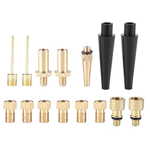 Fahrrad Ventiladapter Satz 15-teilig Universal f¨¹r Reifenf¨¹ller Luftpumpe Kompressor