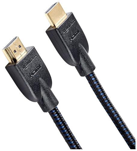 Amazon Basics Geflochtenes HDMI A - Kabel, 0.9 m, Schwarz