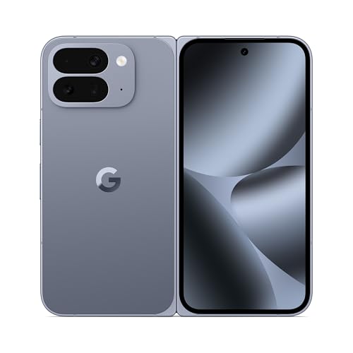 Google Pixel 10 Pro Fold – Android-Smartphone ohne SIM-Lock mit Gemini – Innovatives Dreifach-Rückkamerasystem – Über 24 Stunden Akkulaufzeit – Faltbares Display – Moonstone, 256GB