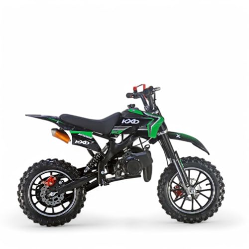 KXD 701A/706A/708A/705A 49cc 2Takt 4Takt Dirt Cross Pocket Enduro Dirtbike Motocrossbike Motocross Motorrad Cross 49ccm Vorderrad Motor Pocketbike (Grün, KXD 701 49ccm 2Takt)