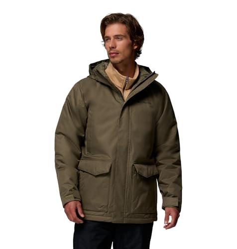Columbia Herren Pines Lake™ Parka Winterjacke, Stone Green, M EU
