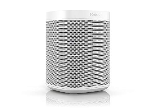 Sonos One Smart Speaker, weiß – Intelligenter WLAN Lautsprecher mit Alexa Sprachsteuerung, Google Assistant & AirPlay – Multiroom Speaker für unbegrenztes Musikstreaming