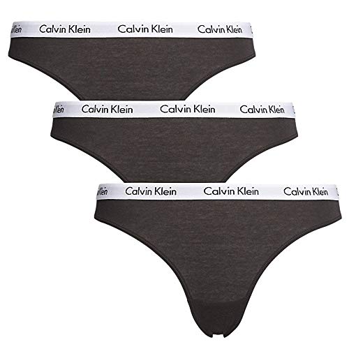 Calvin Klein Damen 3er Pack Slips Bikini Form mit Stretch, Schwarz (Black), M
