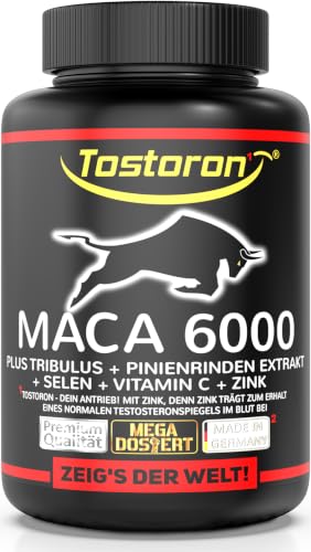 Tostoron MACA 6000 Kapseln extra stark + hochdosiert - 120 Kapseln [1x100g]