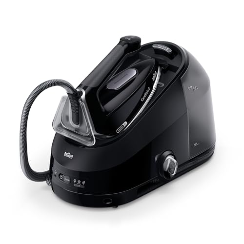 Braun Dampfbügeleisen CareStyle 5 IS5249BK mit FreeGlide 3D, 150 g/min Dampfleistung, schnelle Aufheizung, iCareMode, vertikales Bügeln, Anti-Tropf-Funktion, abnehmbarer Wassertank 2L, 2400W, Schwarz