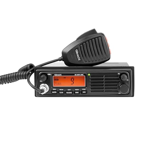 Albrecht AE 6491 ANC CB-Funkgerät, mit VOX Freisprechfunktion, ANC & NRC Geräuschfilter für Beste Audioqualität in Auto & LKW, CB-Funk mit CTCSS, schwarz