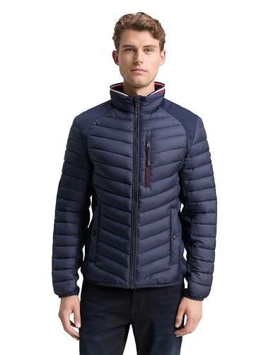 TOM TAILOR Herren Hybrid Steppjacke 1031475, 10668 - Sky Captain Blue, XL