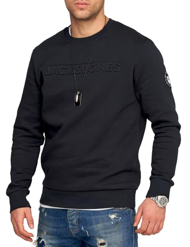 JACK & JONES Infinity Herren Sweatshirt Austin Pullover Sweater (DE/NL/SE/PL, Alphanumerisch, L, Regular, Regular, Tap Shoe / 2)