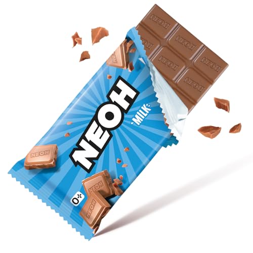 NEOH Low Carb Keto Milchschokolade | 1g Zucker, 105 kcal pro Portion | Die neue Alternative zu herkömmlichen Süßigkeiten | 1 x 55g