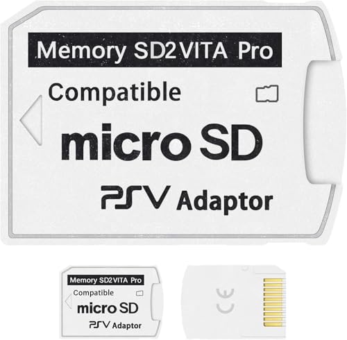 SD2Vita 5.0 PSV Micro SD Speicherkartenadapter für PSV 1000/2000,Micro SD Adapter kompatibel mit Firmware 3.60 HENkaku Enso System