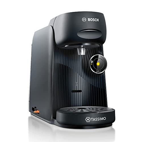 Bosch Tassimo Finesse Kapselmaschine TAS16B7 Kaffeemaschine by, 70 Getränke, intensiverer Kaffee auf Kopfdruck, Abschaltautomatik, perfekt dosiert, platzsparend, 1400 W, schwarz