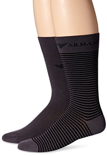 Emporio Armani Herren Socks, Charcoal Gray, 40-45 EU