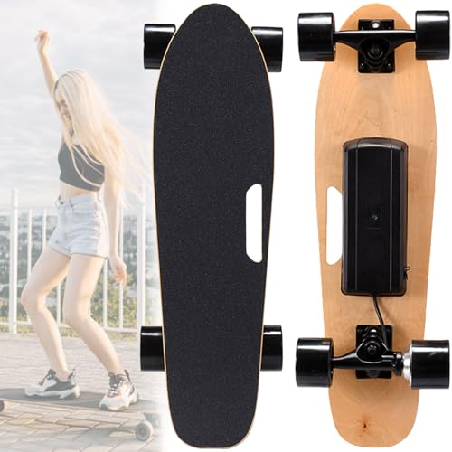 Skateboard, Longboard mit EIN-/doppel-hubmotor, 22-40 km/h höchstgeschwindigkeit, geeignet für Erwachsene und Jugendliche, maximale belastung 80-150 kg Single-Drive-8km