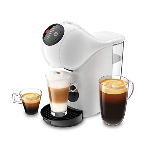 NESCAFÉ Dolce Gusto Genio S Basic von Krups, kompakte Kapselkaffeemaschine, 15 Bar Druck , 0,8 Liter Kapazitat, Eco-Mode, automatische Entkalkungswarnung, weiß, ‎KP2431