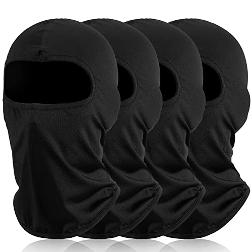 BBTO 4 Stücke Sturmhaube Balaclava UV Schutz Gesichtsmasken, Atmungsaktive Gesichtshaube Sturmmaske Sturmhaube für Motorrad Fahrrad Radfahren Outdoor Sports Damen Herren
