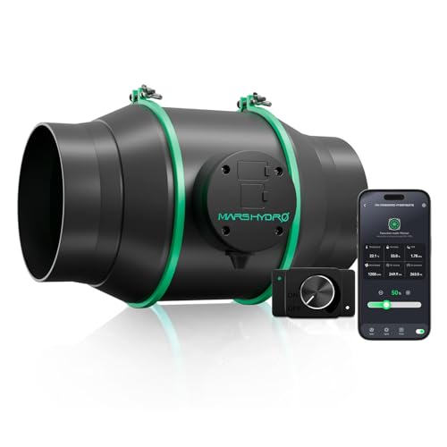 MARS HYDRO iFresh Rohrventilator 150mm, Abluftventilator für Growboxen