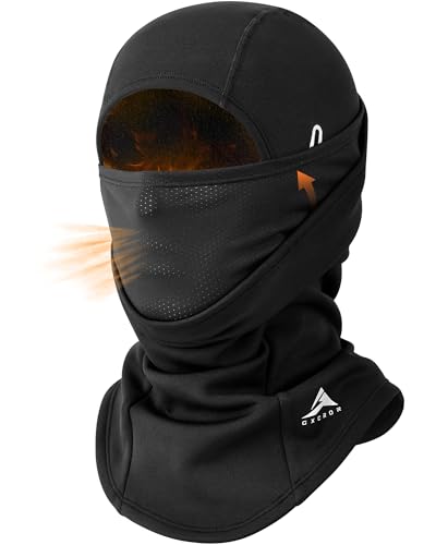 GXCROR Sturmhaube Balaclava Skimaske – doppellagig, Winddicht & warm für Winter, Motorrad, Ski, Unisex