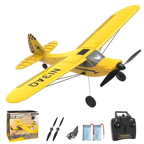 volantexrc Sport Cub S2 RTF - 3-Kanal RC Flugzeug für Anfänger, Erwachsene (Gelb)