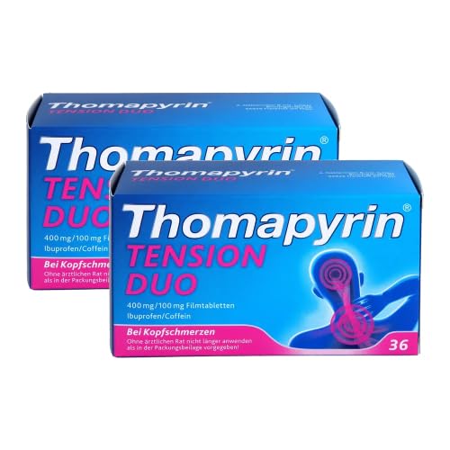 Doppelpack Set mit THOMAPYRIN TENSION DUO 400 mg/100 mg Filmtabletten (2x36 St)