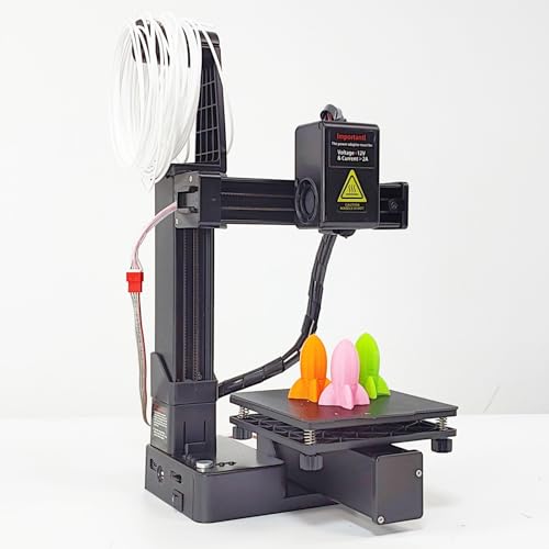 FDM Mi ni 3D -Drucker, Hohe Genauigkeit 3D -Drucker für Anfänger, Einsteiger-Einsteigerdrucker zum Selberbauen Unterstützt 1,75 Mm TPU -PLA -Materialien, Druckgröße 100x100x100