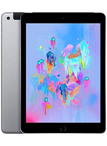 2018 Apple iPad (9.7-zoll, Wi-Fi + Zellular, 128GB) Space Grau (Generalüberholt)