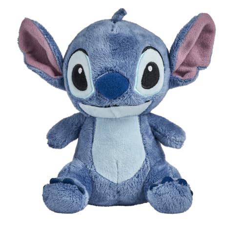 Simba Toys – Disney Stitch Mini Plüschfigur ca 15 cm – superweicher Begleiter mit großen Augen – geeignet ab den ersten Lebensmonaten – passendes Geschenk für kleine Disney Fans zum Kuscheln