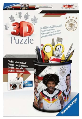 Ravensburger 3D Puzzle 12008069 - Utensilo DFB - Stiftehalter für Fans des DFB ab 6 Jahren, Schreibtisch-Organizer für Erwachsene und Kinder