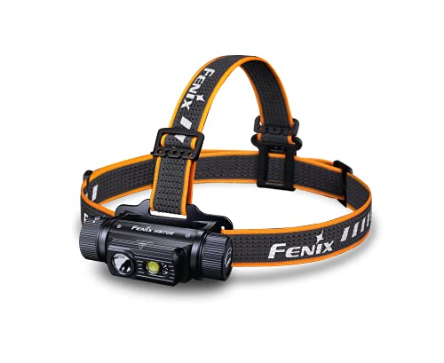 Fenix HM70R LED Stirnlampe mit max. 1.600 Lumen Spotlicht + max. 400 Lumen Flutlicht + Rotlicht, mit 5.000mAh Akku und USB-C Ladekabel
