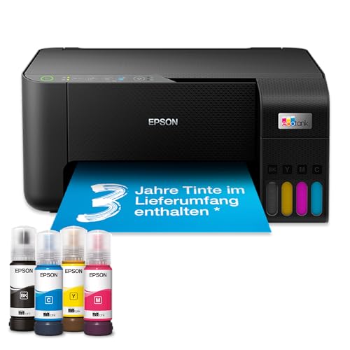 Epson EcoTank ET-2810 A4-Multifunktions-Wi-Fi-Tintentankdrucker, mit einem im Lieferumfang enthaltenen Vorrat an Tinten bis zu 3 Jahren
