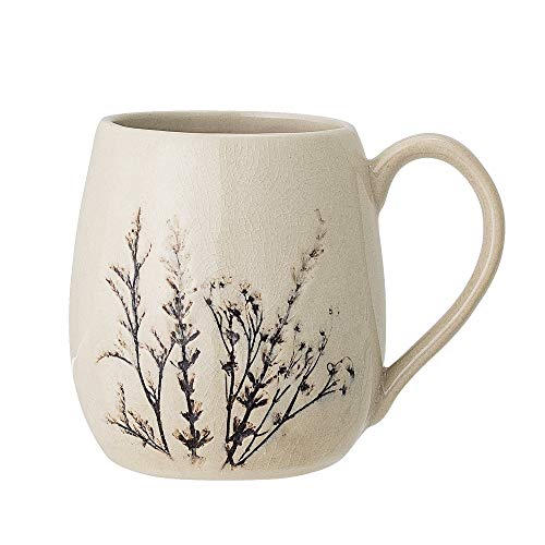 Bloomingville Tasse Bea, natürliche Keramik – Elegante Einzel-Tasse für gemütliche Genussmomente
