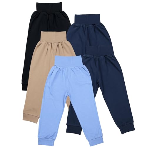 TupTam Pumphose Baby 5er Pack Unisex - Bequeme Baby Hose für Jungen und Mädchen aus Oeko-Tex Baumwolle, Farbe: Junge, Größe: 74