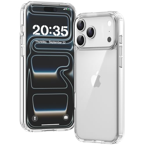 Voyahülle Hülle für iPhone 17 Pro Hülle, Anti-Vergilbung Transparent Handyhülle Stoßfest Schutzhülle, Premium Kratzfeste Case für iPhone 17 Pro -Durchsichtig
