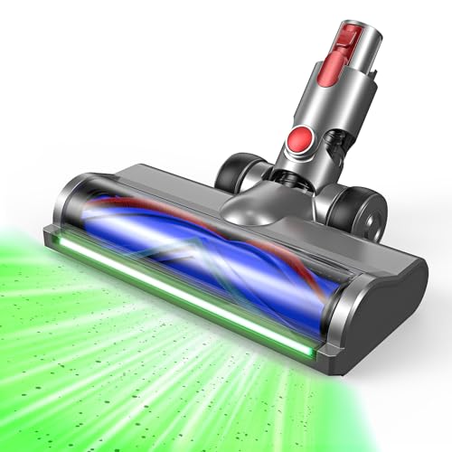 EVARY Bürste Ersatzteile kompatibel für Dyson V7 V8 V10 V11 V15 Staubsaugern Bodenbürste, Austauschbarer Bürstenkopf mit Direktantriebszubehör, für Parkett, Hartböden und Teppiche