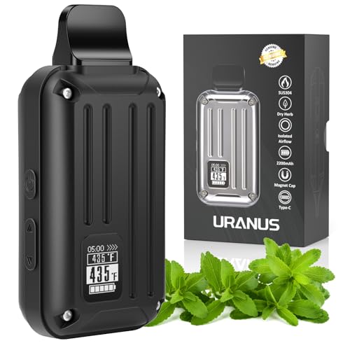 Premium Kräuter Vaporizer,Verdampfer Präziser Temperatureinstellung 149-224℃,Kammer aus Edelstahl,USB-C,Timer und OLED-Display,Ideal für Anfänger