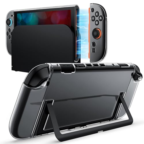 JETech Dockbare Hülle für Nintendo Switch 2, Durchsichtig