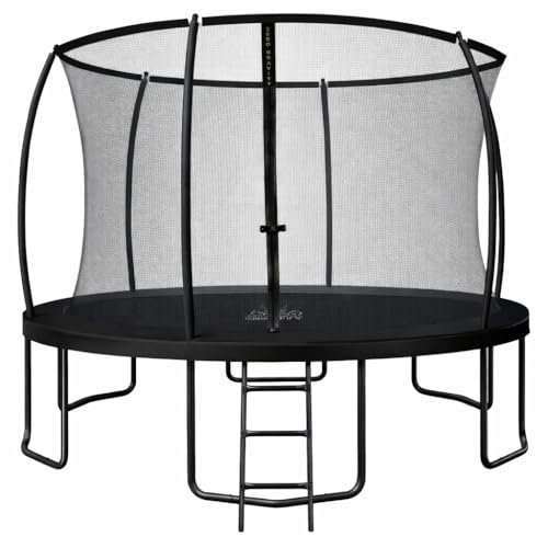 Zero Gravity Trampolin Outdoor Ø 183/244/305/366/427 cm, TÜV GS, Smartes Klappnetz für schnellen Auf- und Abbau, Outdoor Trampolin Komplett-Set inkl. Leiter, Aufbauvideo, Ultima 4