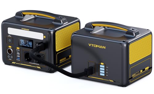 VTOMAN Jump 600X Tragbare Powerstation mit Zusatzbatterie - 939Wh Batterie