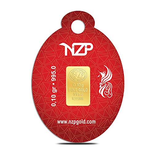 Nzp Gold Oval Blister - Mini Goldbarren 0.10 Gramm (995 24 Karat)