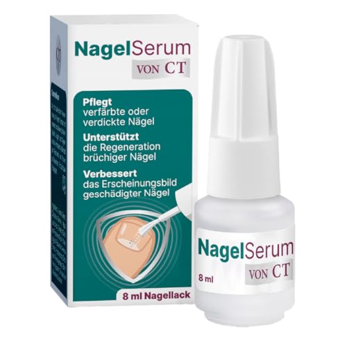 Nagelserum von CT 8ml - Nagelpflege bei verfärbten, verdickten Nägeln – mit 8% Ciclopirox – Wasserlöslicher Nagellack mit Chitosan (HPCH) – Regeneriert brüchige Nägel mit Silicium & MSM - PZN 19902455
