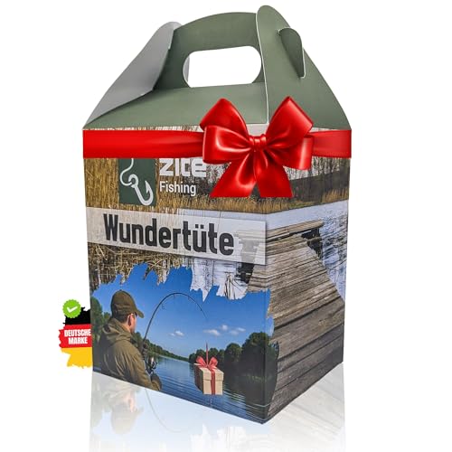 Zite Fishing Wundertüte Angeln | Geschenke für Angler - Überraschungsbox mit Angelzubehör, Kleinteilen & Köder Qualität unterm Baum - Angel Sachen, Angel Geschenk, Angel-Mystery-Box, Geschenk Angler