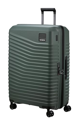 Samsonite Intuo - Spinner L, Erweiterbarer Koffer, 75 cm, 105/115 L, Grün (Olive Green)