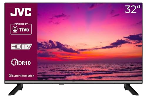 JVC Fernseher 32 Zoll Smart TV Powered by TiVo HD-Ready Fernseher, HDR TV mit Triple-Tuner, LED TV LT-32VH7555