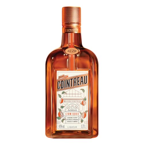 Cointreau Orangenlikör 1x 0,7l mit 40% Vol. - Premium Triple Sec Likör aus natürlichen Orangenschalen, ideal für Margarita, Cosmopolitan & klassische Cocktails